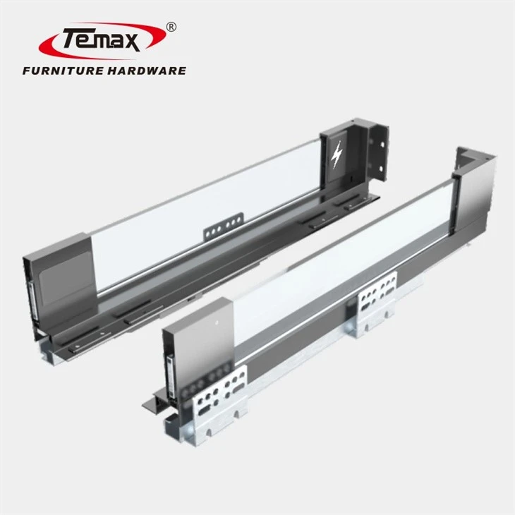 Soft Close Led Light Metal Box Drawer Slide Runner