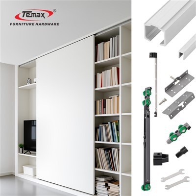 Temax Soft Close Bīdāmo skapju rullīšu sistēma M51A